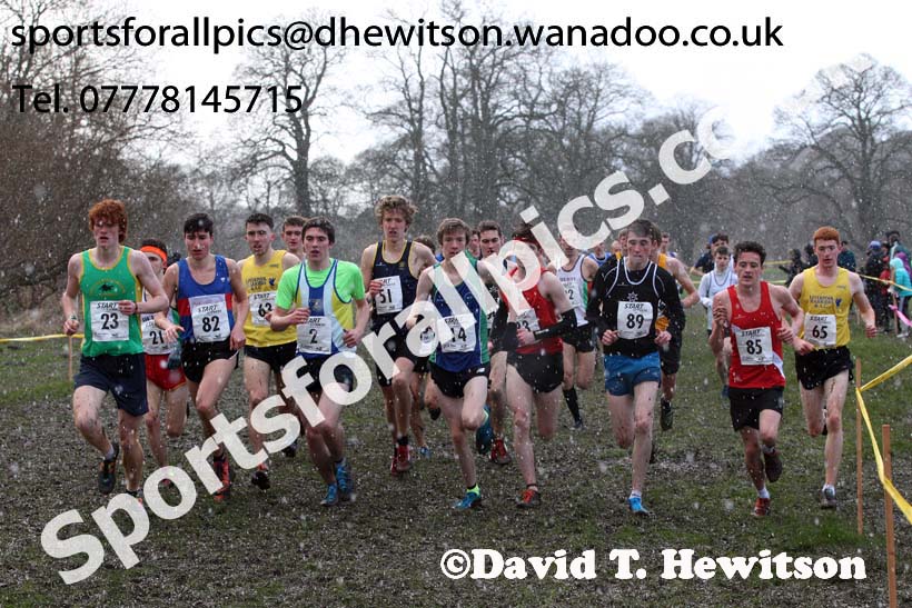 Mens under-20 Northern Cross Country Champs., Witton Park, Blackburn. Photo: David T. Hewitson/Sports for All Pics